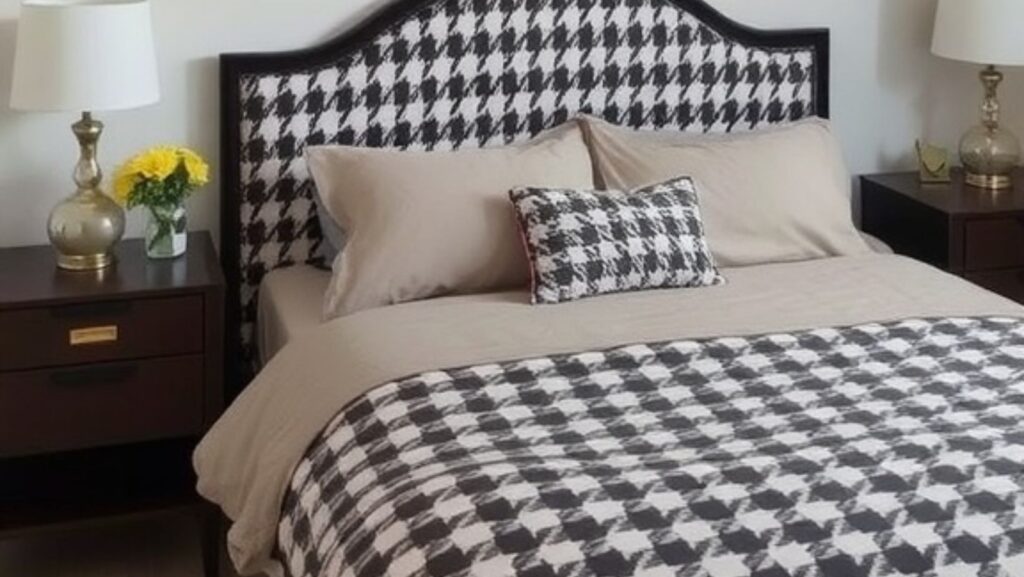 houndstooth bedroom ideas