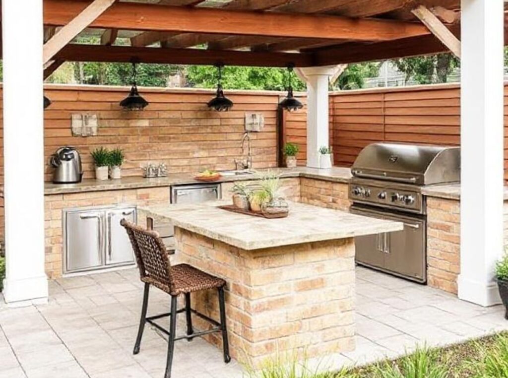 outdoor kitchen