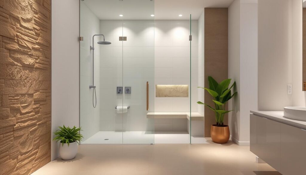 spa-like shower design